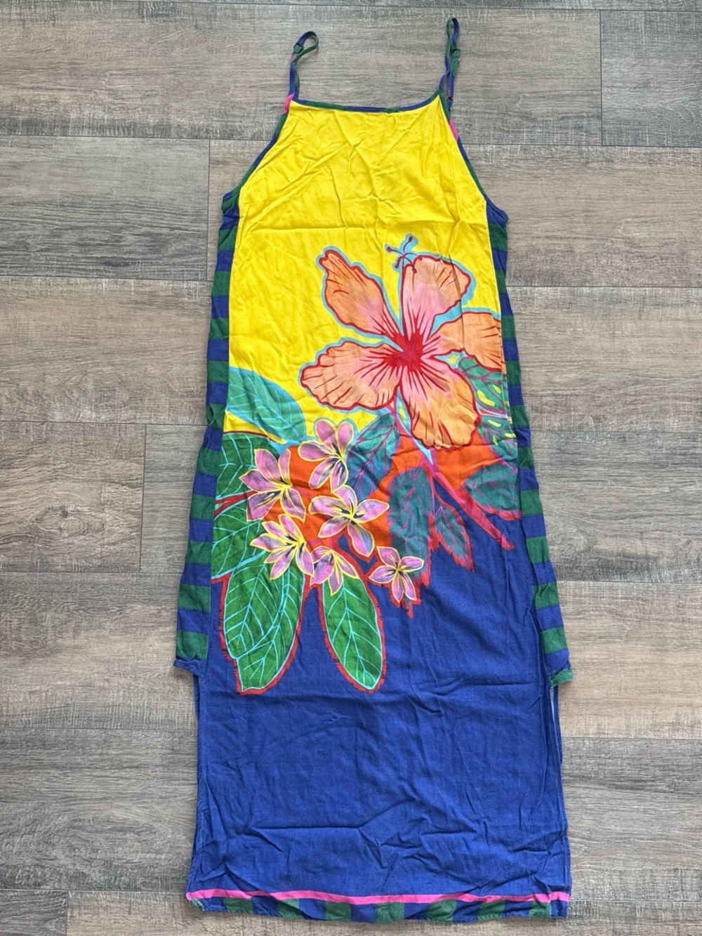 FARM RIO BRAZIL TROPICAL HIBISCUS MAXI DRESS - SIZE P / S